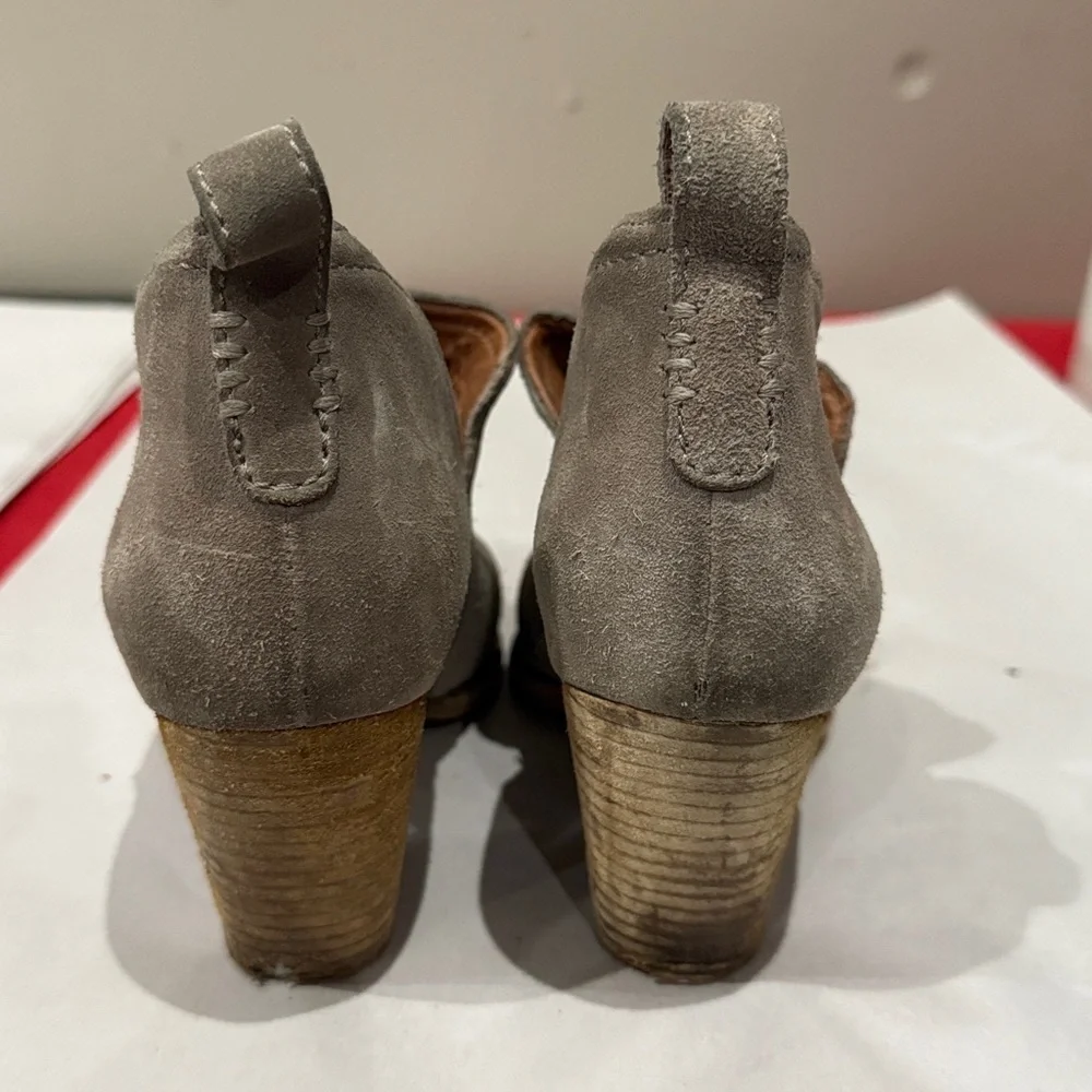 Jeffrey Campbell Taupe Suede Ankle Booties - Picture 4 of 5